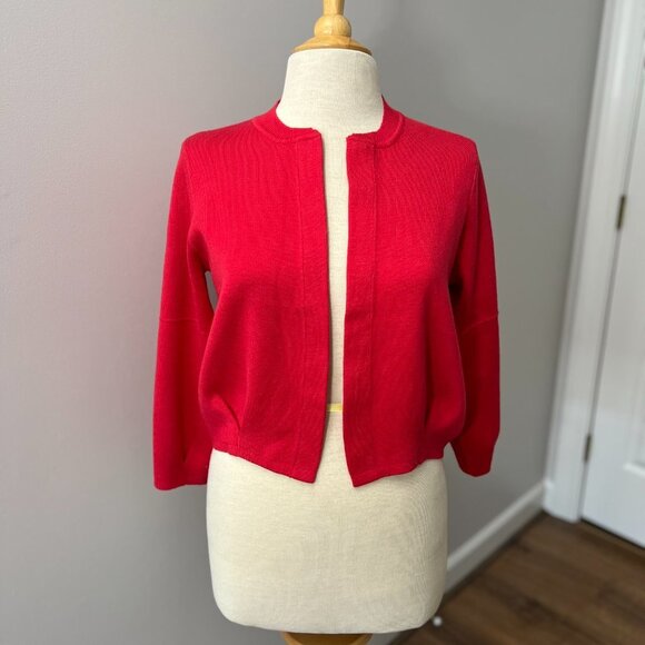 Philosophy Sweaters - Anthro Philosophy Berry Pin Tuck Pleat Cardigan Sz M